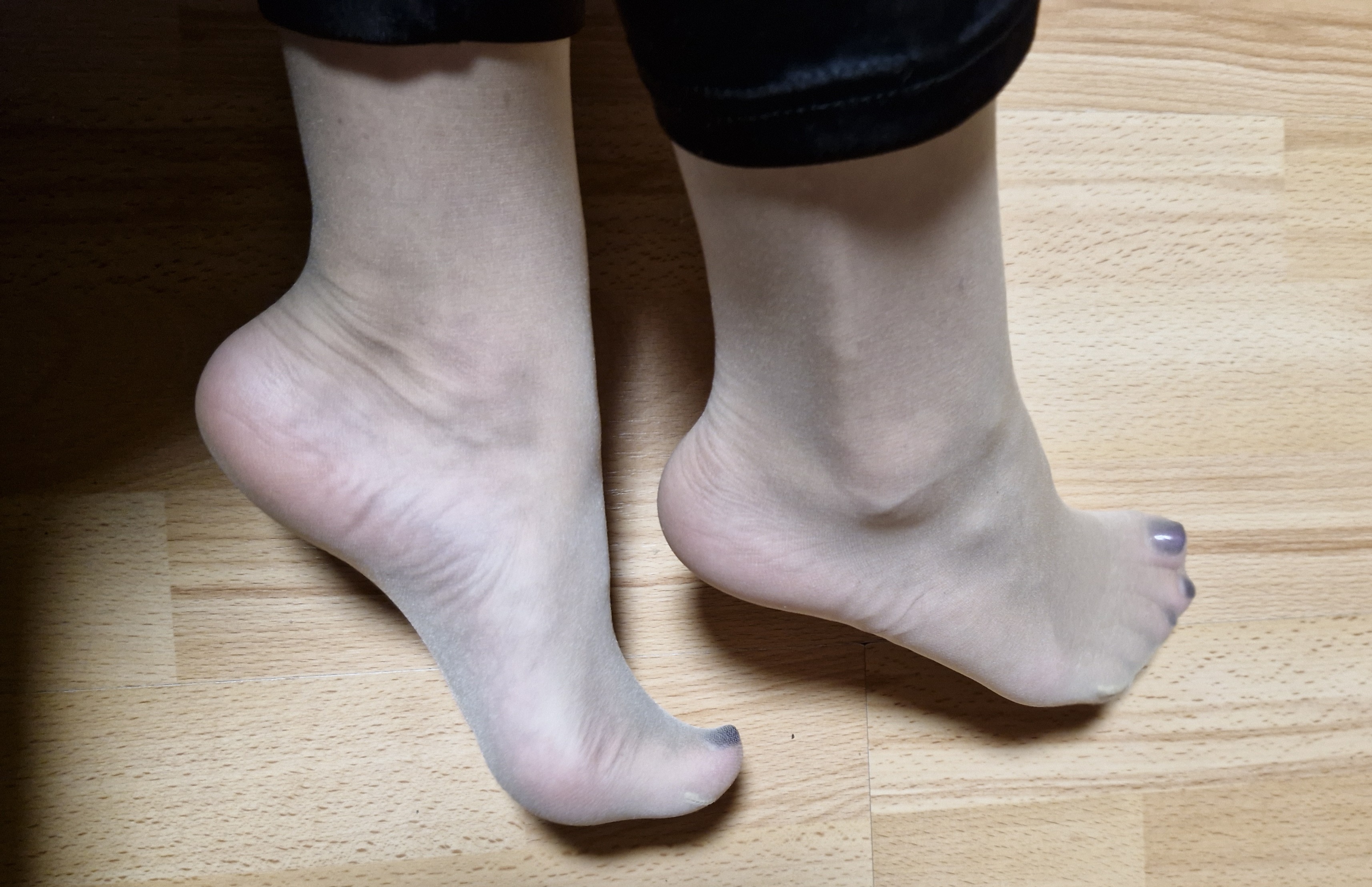 Nylonstrumpfhose Gr.S Hautfarbe