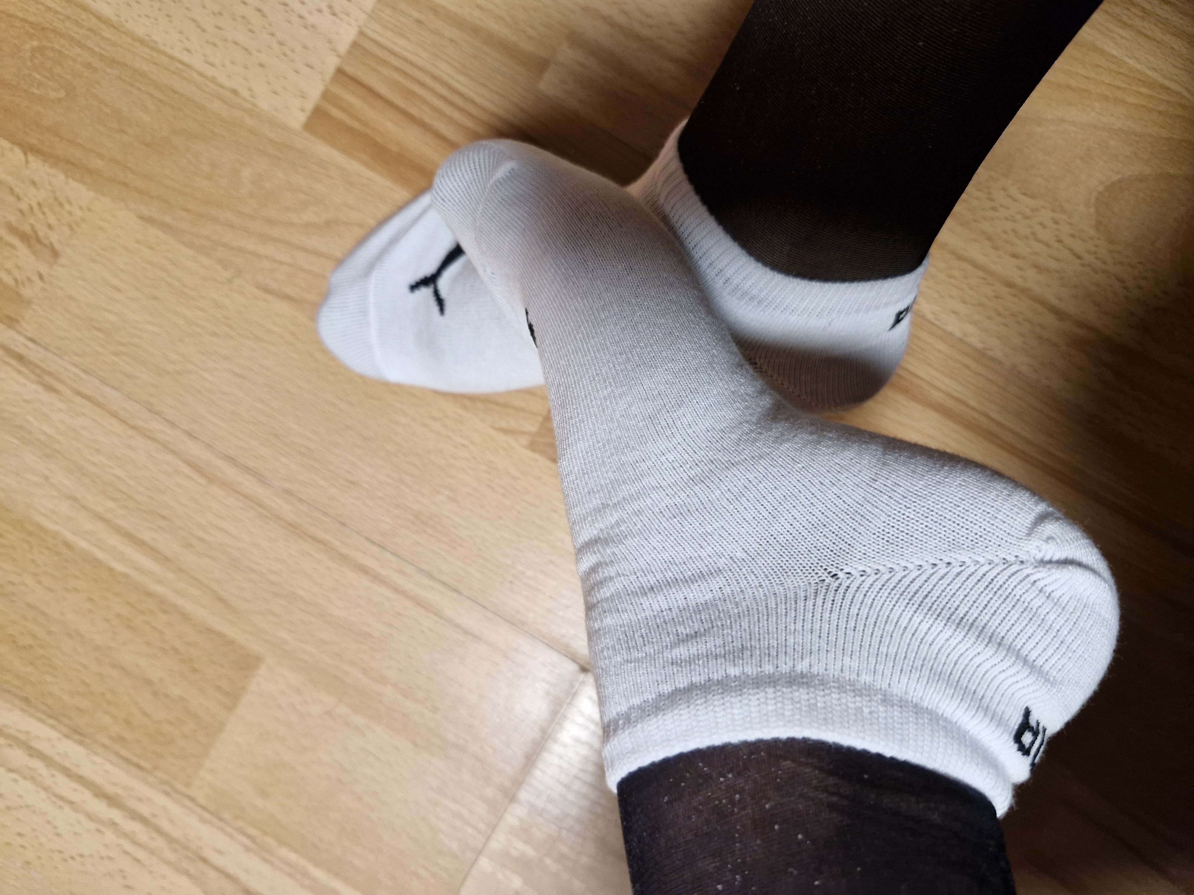 Weiße Sneakersocken Gr.37